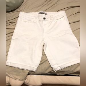 White Capri Shorts